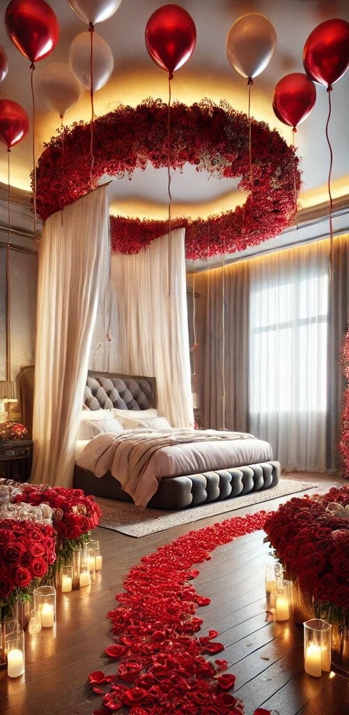 Romantic room decoration Luxury hotel room decor